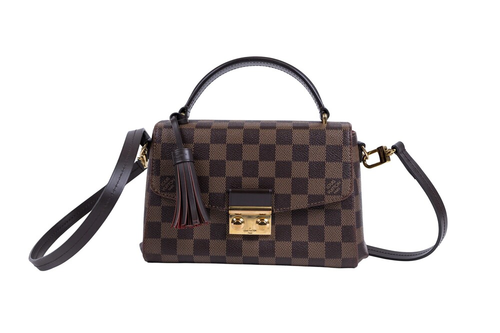 Louis Vuitton Brown Croisette Crossbody Damier Ebene Coated Canvas Gold Hardware